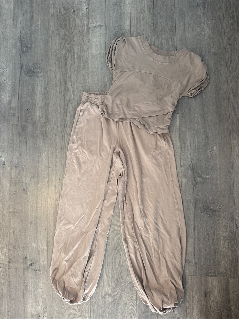 FP Movement by Free People Taupe Hotshot Crossover Set